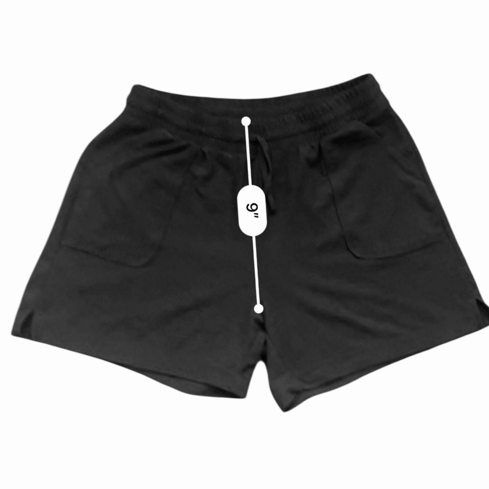 Old Navy casual spots athleisure shorts Girl/Junior XL (14)flowyblack split hem - Picture 8 of 11